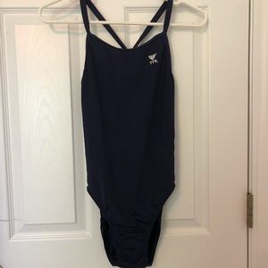 Womens navy TYR bathing suit size 32 (4-6 small)